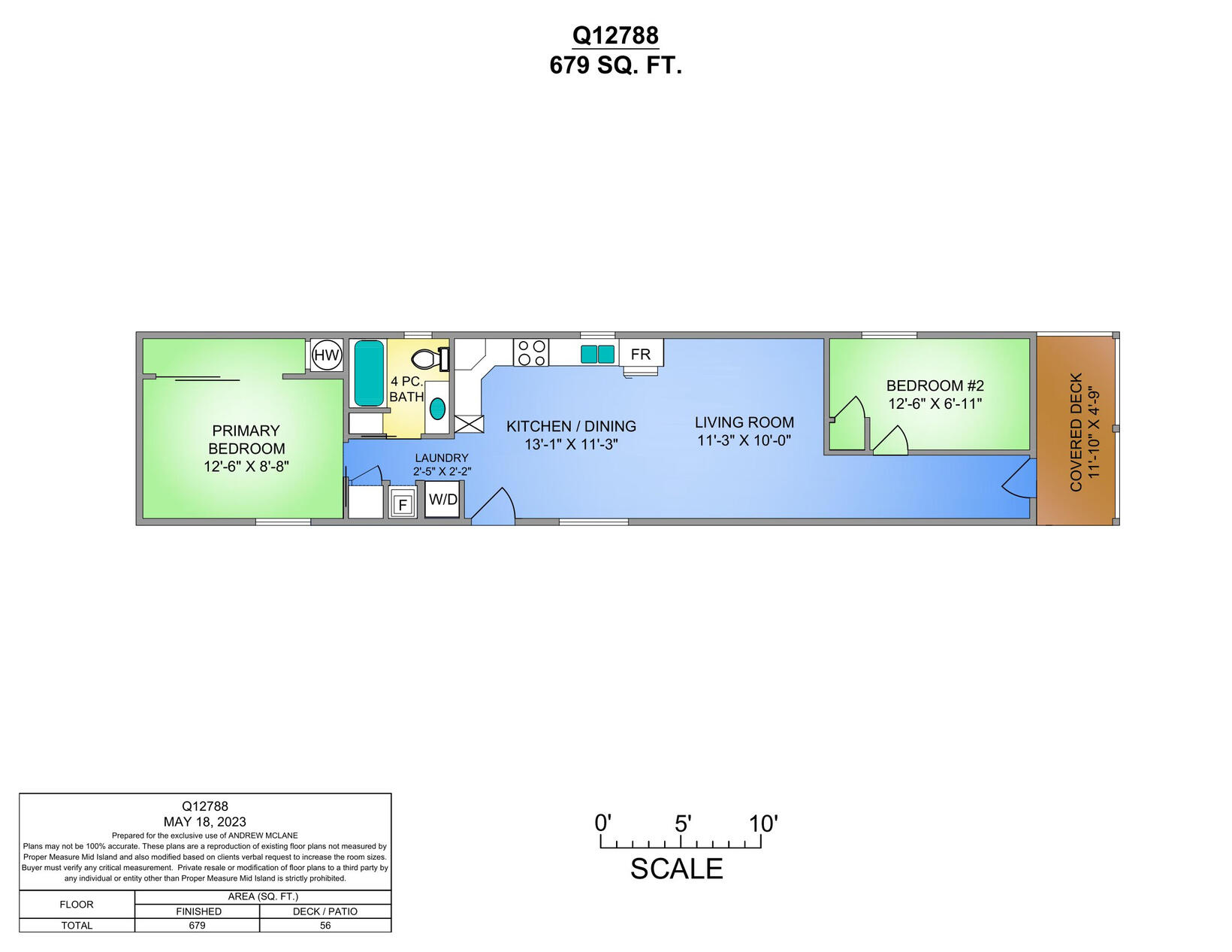 2 Bedroom (Small) Q12788 (CUSTOM 14&#39;W)